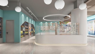 现代宠物店3D模型下载